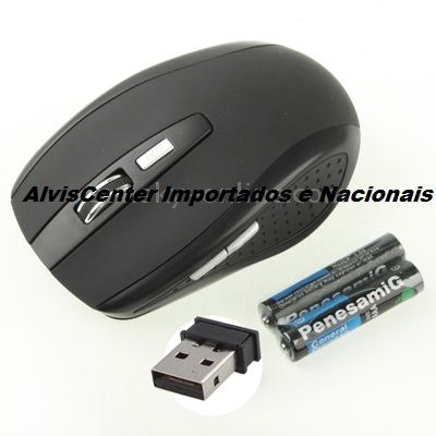 Mouse óptico sem fio com USB Mini 2.4 GHz 800 ~ 1600 DPI